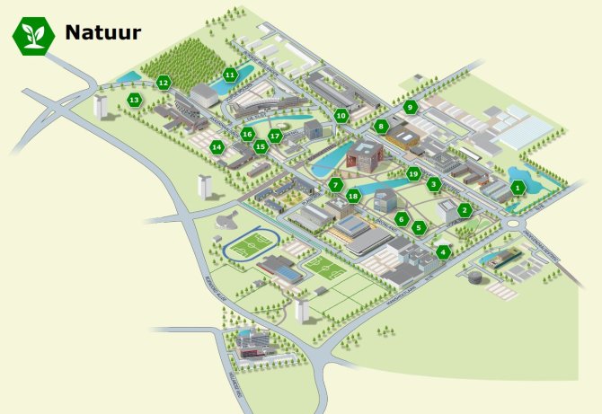 Wageningen University & Research campus map