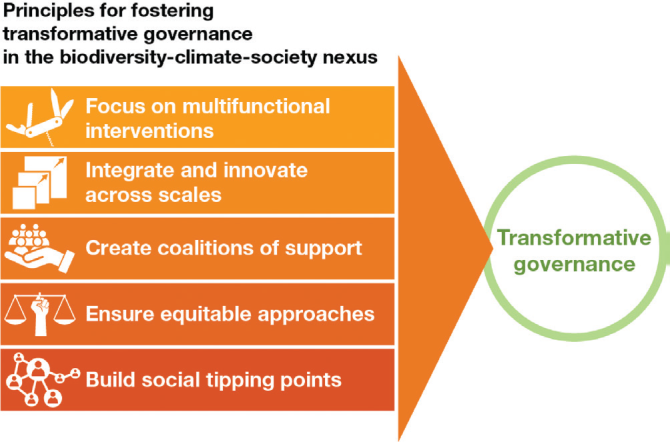 Bron: Governing for transformative change across the biodiversity-climate-society nexus