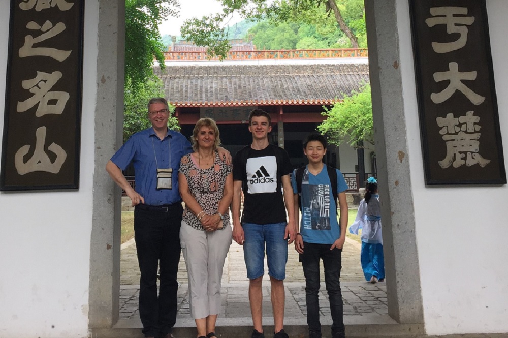 Han Zuilhof’s family traveling in Hunan, China. Photo: Han Zuilhof